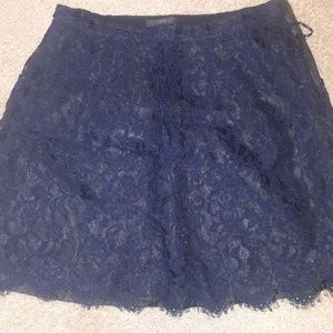 JCrew A-Line lace skirt